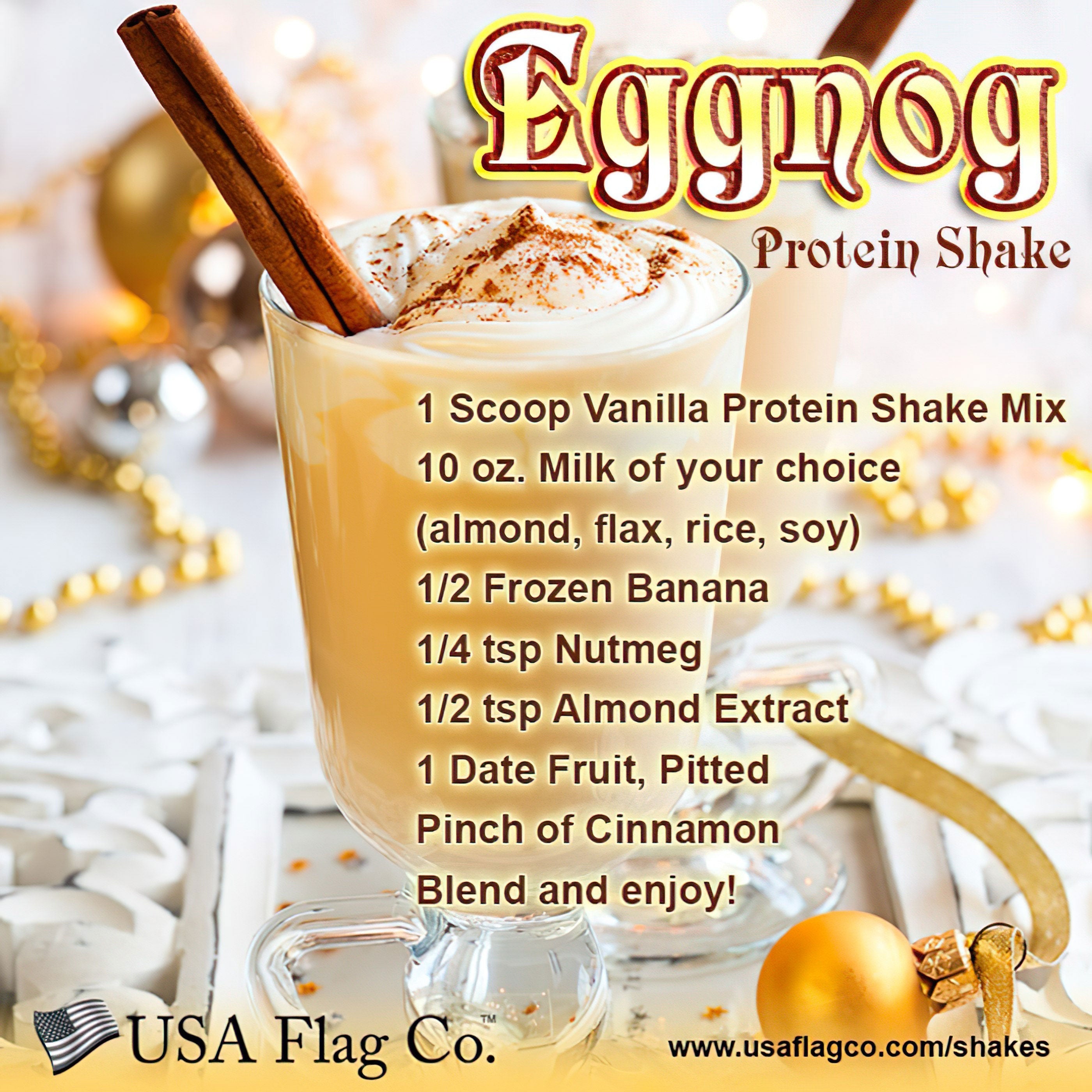 Blend Up Some Holiday Cheer: Eggnog Protein Shake Recipe – USA Flag Co.