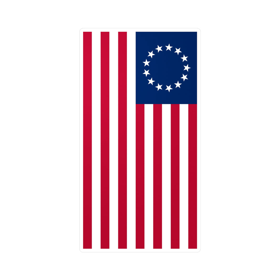 Betsy Ross Flag Decal (Right-side) (indoor and outdoor use)