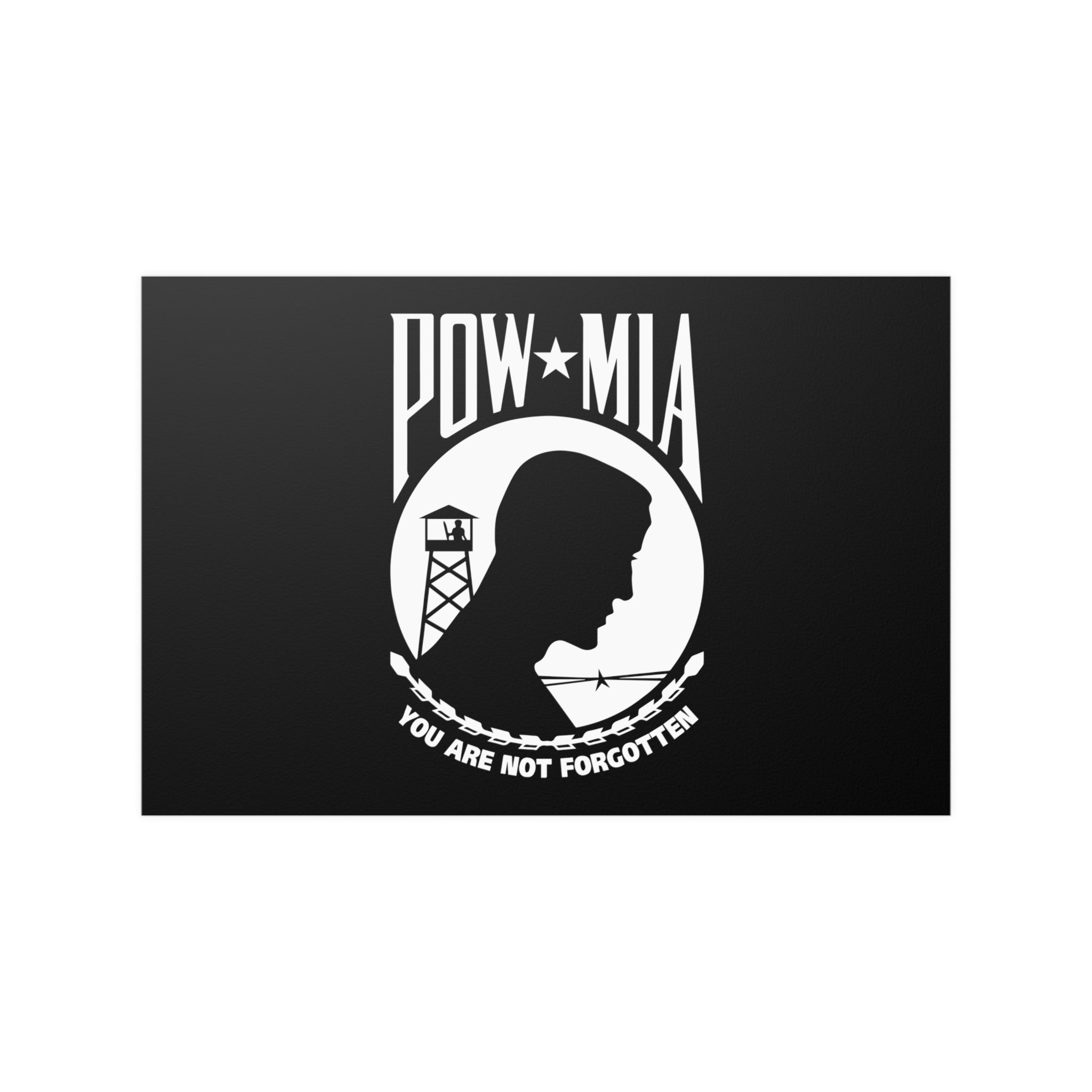 QQSD US Pow Mia Flag Sticker You are Not Forgotten Decal in Multiple Sizes, 3 Pack, 11.7 x 8.3 Inches QQSD US Pow Mia Flag Sticker You are Not Forgotten Decal in Multiple Sizes, 3 Pack, 11.7 x 8.3 Inches
