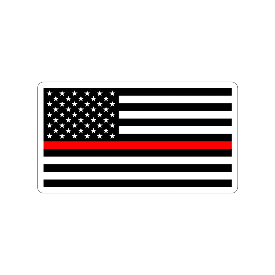 Thin Red Line Flag Decal