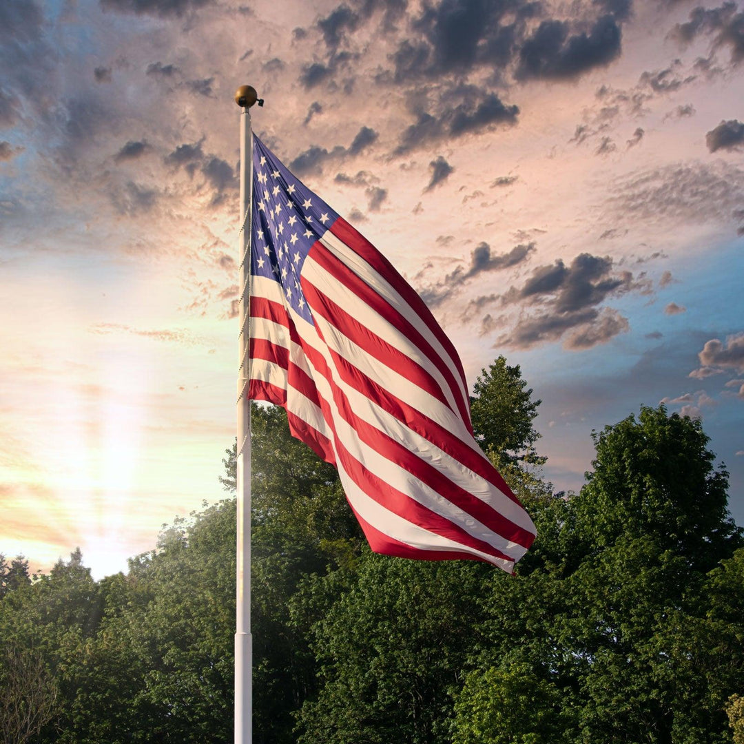 Nylon American Flag (4x6 foot) Embroidered Stars & Sewn Stripes - USA Flag Co.