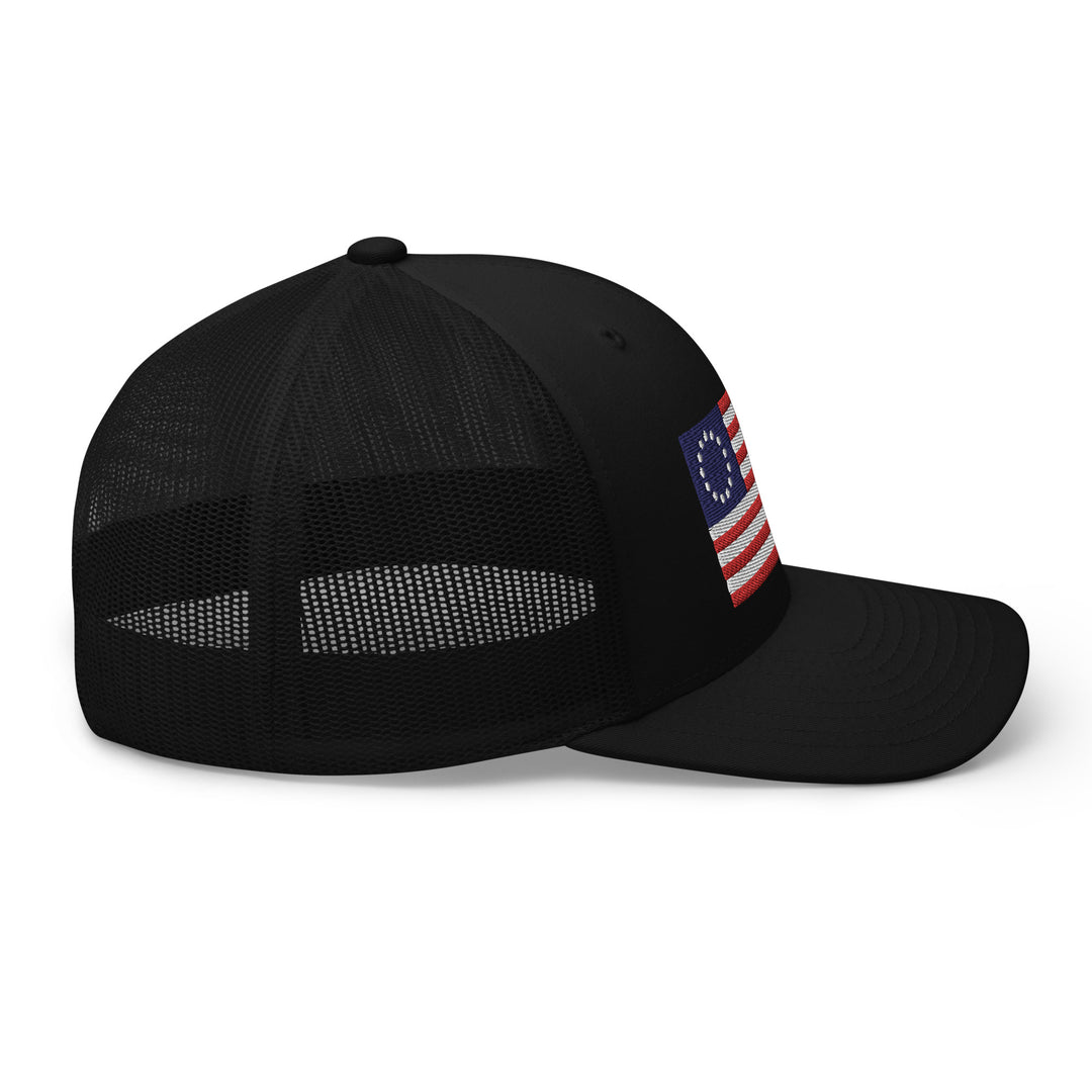 Trucker Cap Betsy Ross Flag (Embroidered Flag)