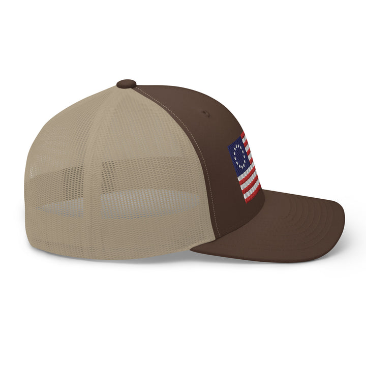 Trucker Cap Betsy Ross Flag (Embroidered Flag)