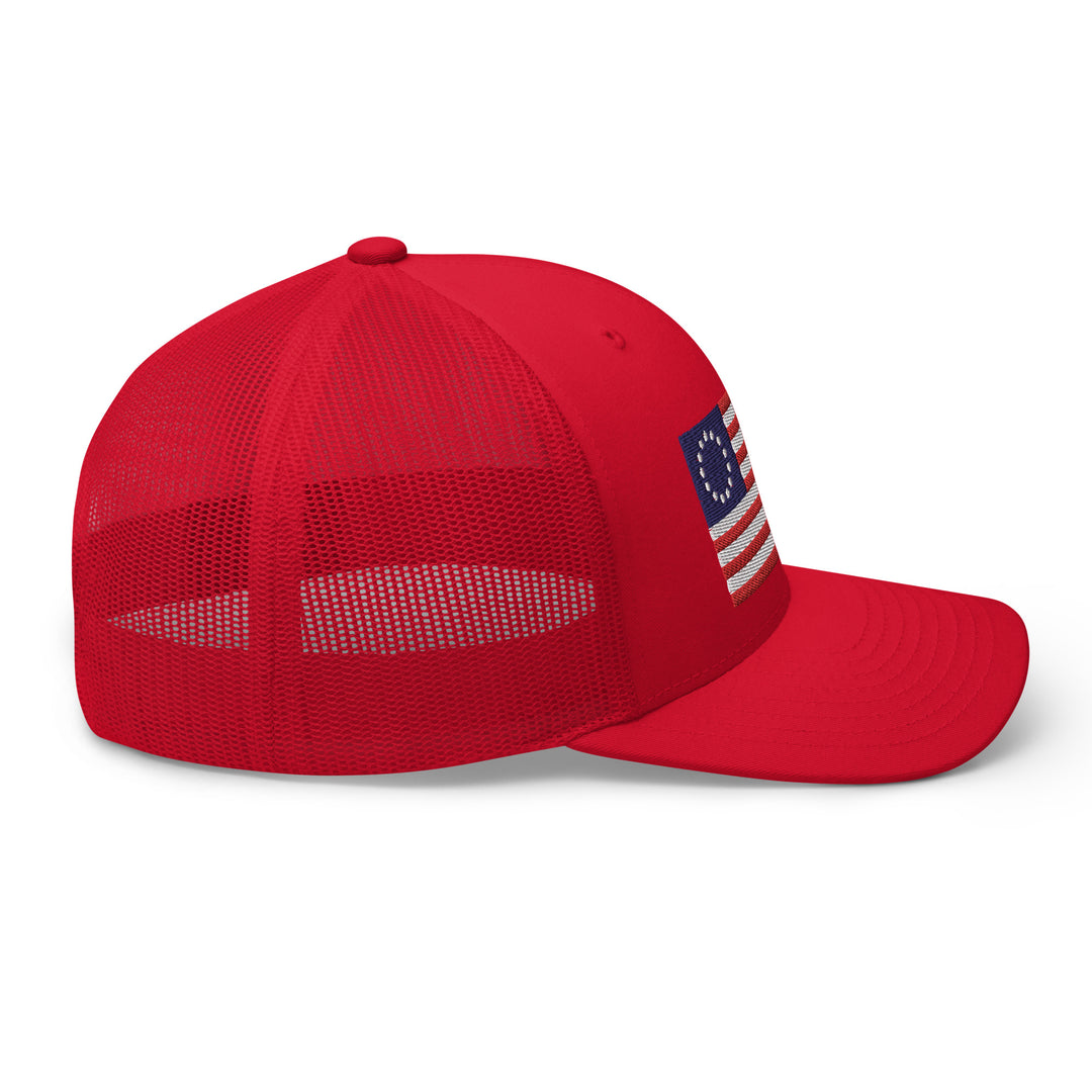 Trucker Cap Betsy Ross Flag (Embroidered Flag)