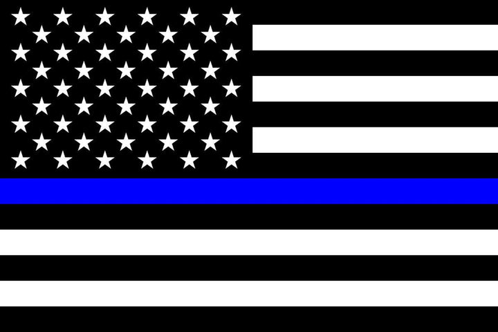 Thin Blue Line American Flag (3x5 foot) Digital Dyed Design - USA Flag Co.