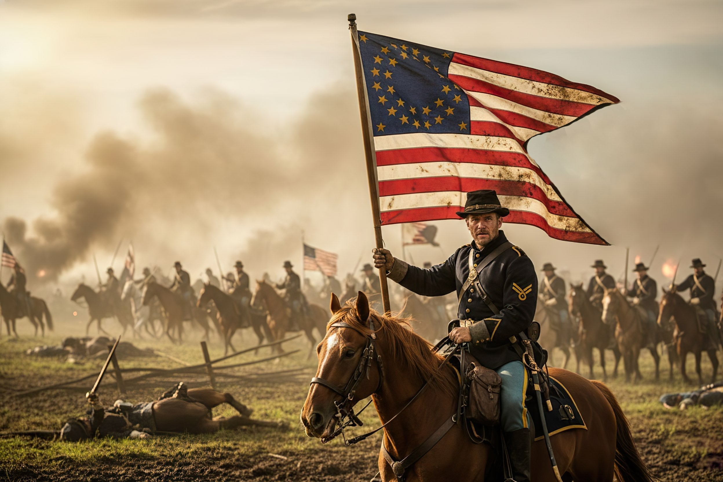 Guidon Flag History: The Swallowtail Banner of Civil War Cavalry (1861)