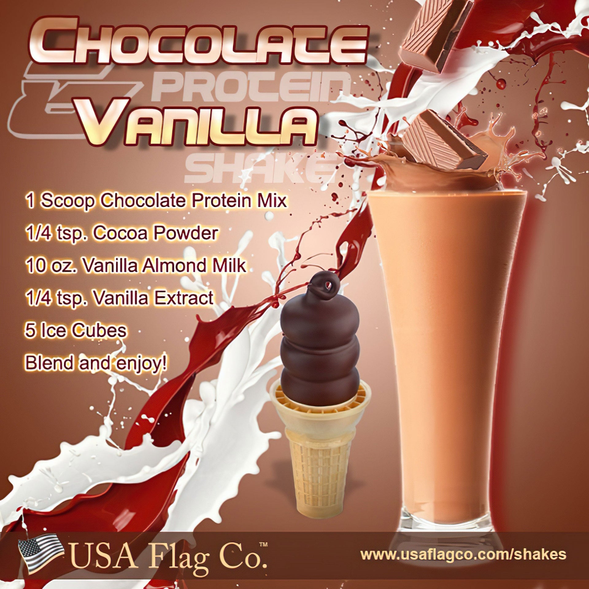 Experience the Irresistible: Chocolate Vanilla Swirl Protein Shake Recipe