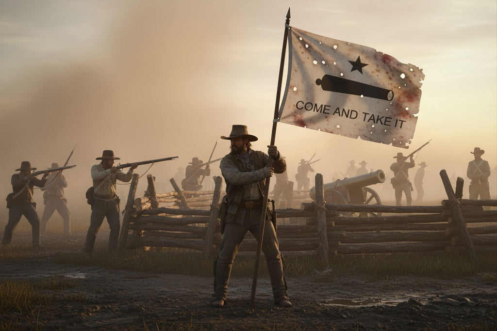 Battle of Gonzales Flag: History of the 1835 'Come and Take It' Motto