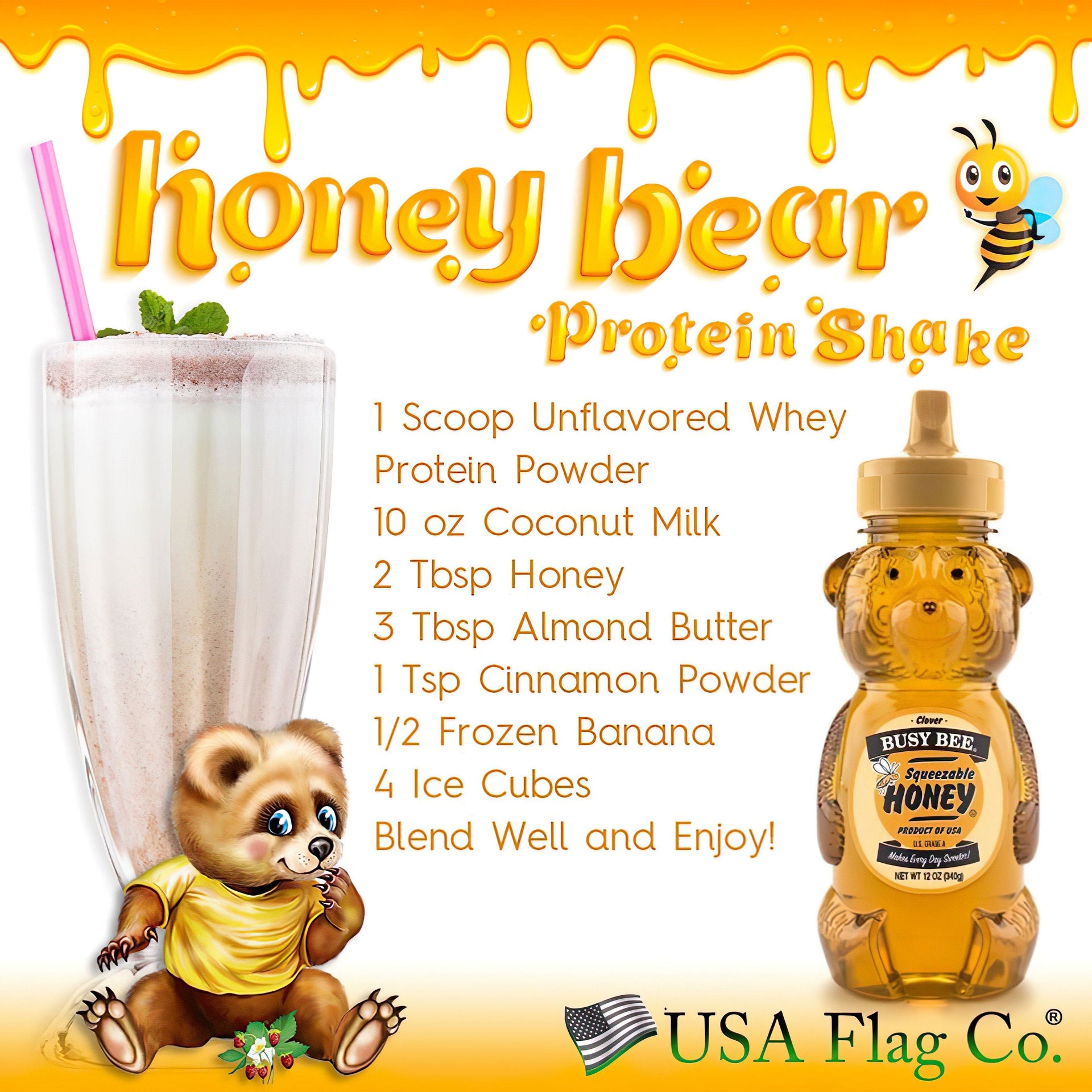 Satisfy Your Sweet Tooth: Honey Bear Protein Shake Recipe