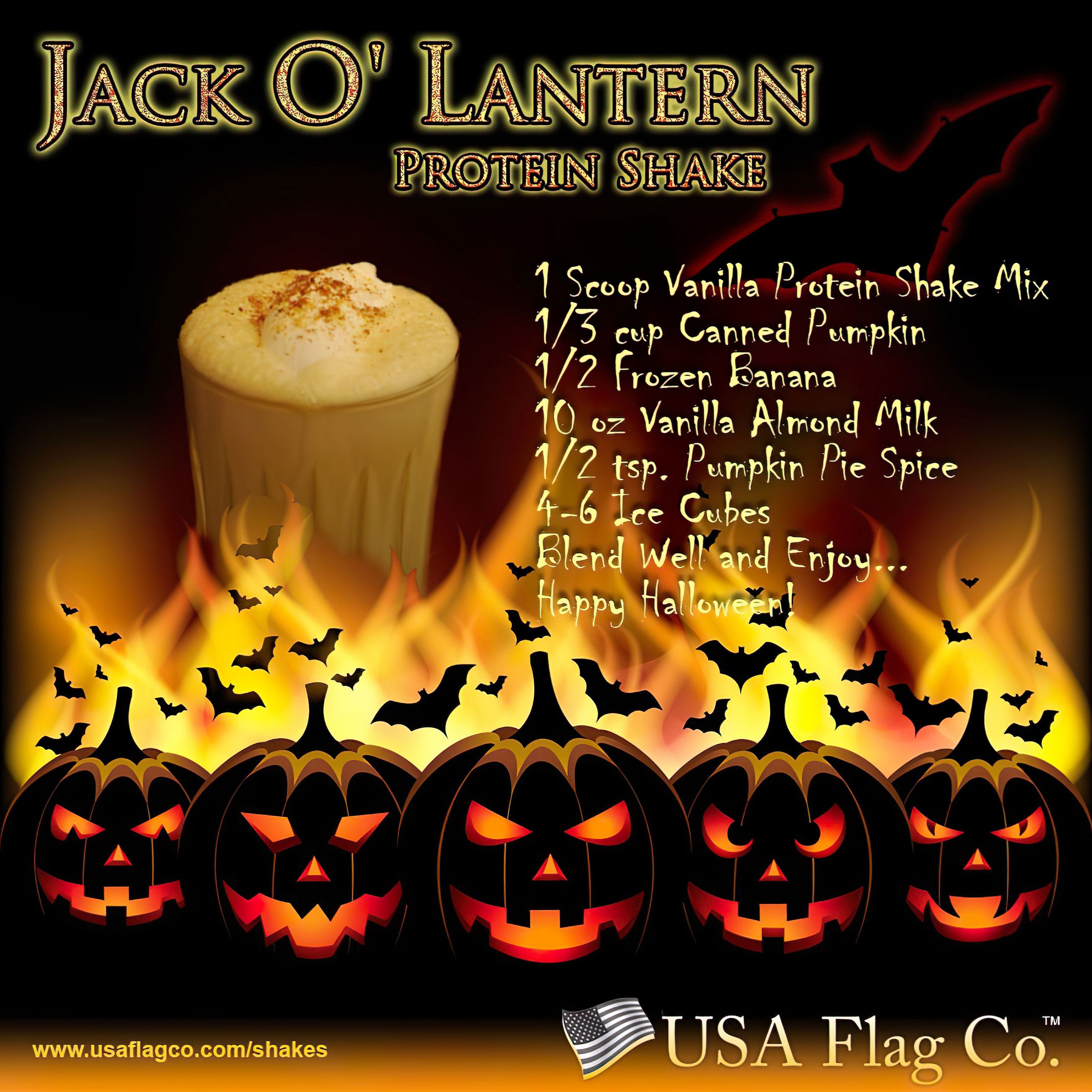 Unleash Your Inner Daredevil with this Jack O’ Lantern Protein Shake