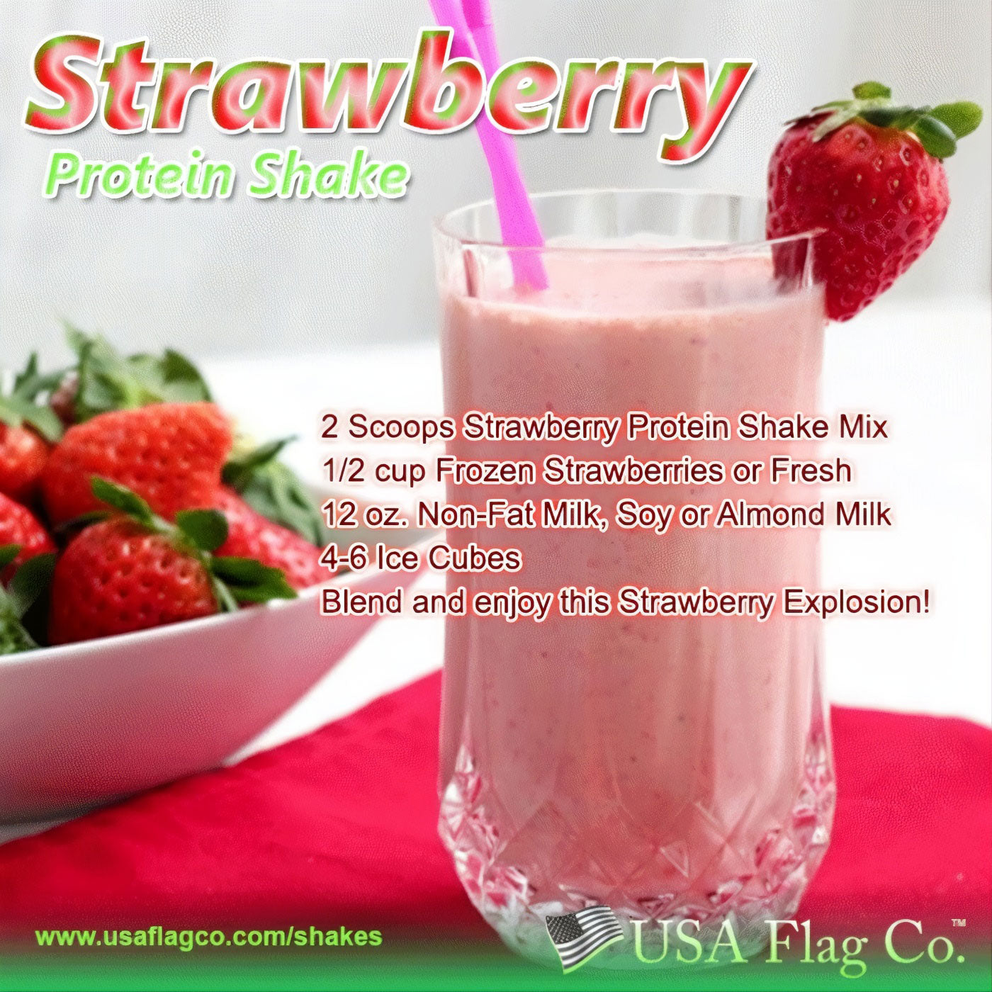 Strawberry Protein Shake Recipe