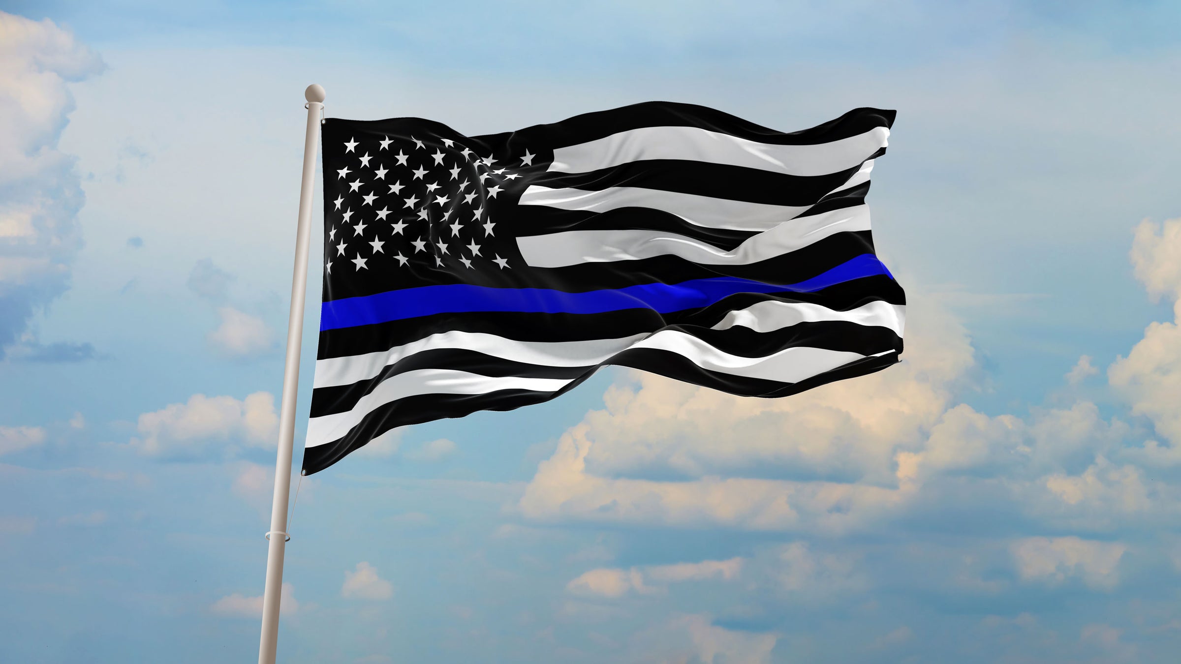 Thin Blue Line Flag by USA Flag Co.