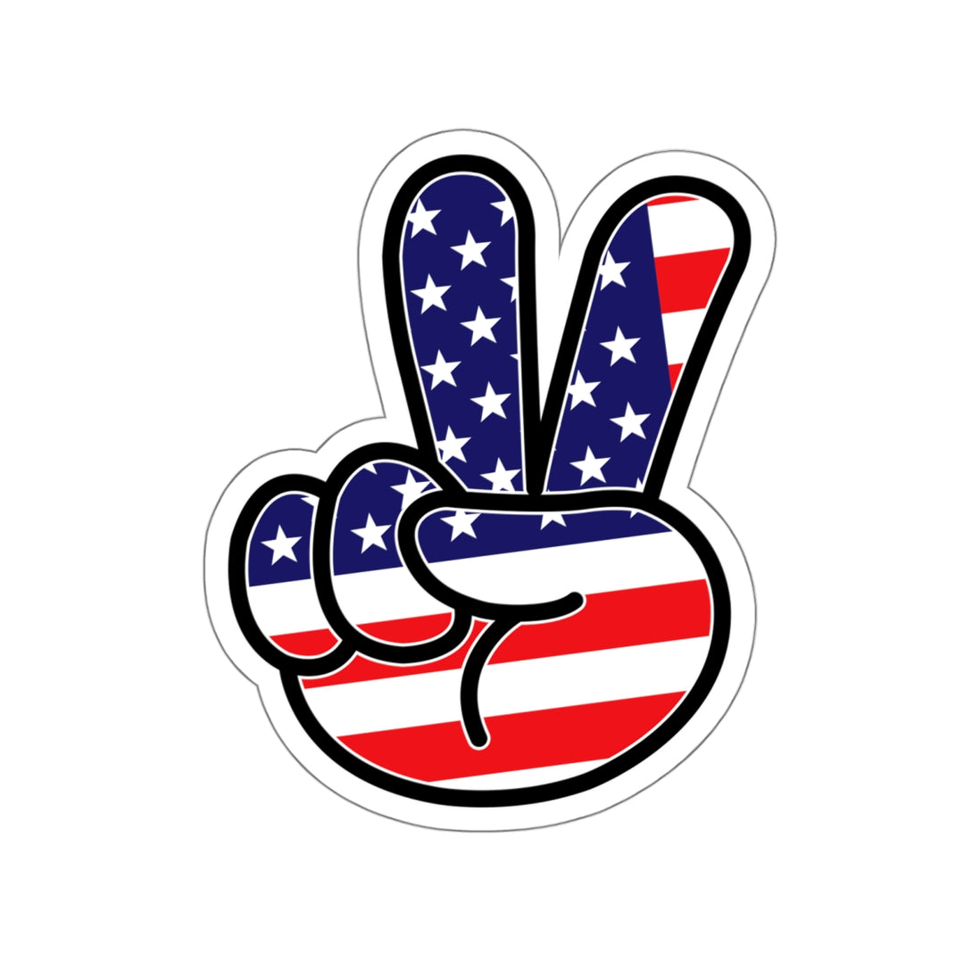 American Peace Sign Decal (indoor and outdoor use) – USA Flag Co.