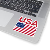 Red USA Flag Sticker