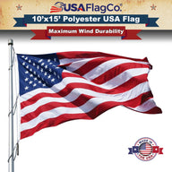  10x15 ft Polyester American Flag by USA Flag Co. 
