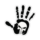 Punisher Handprint Sticker