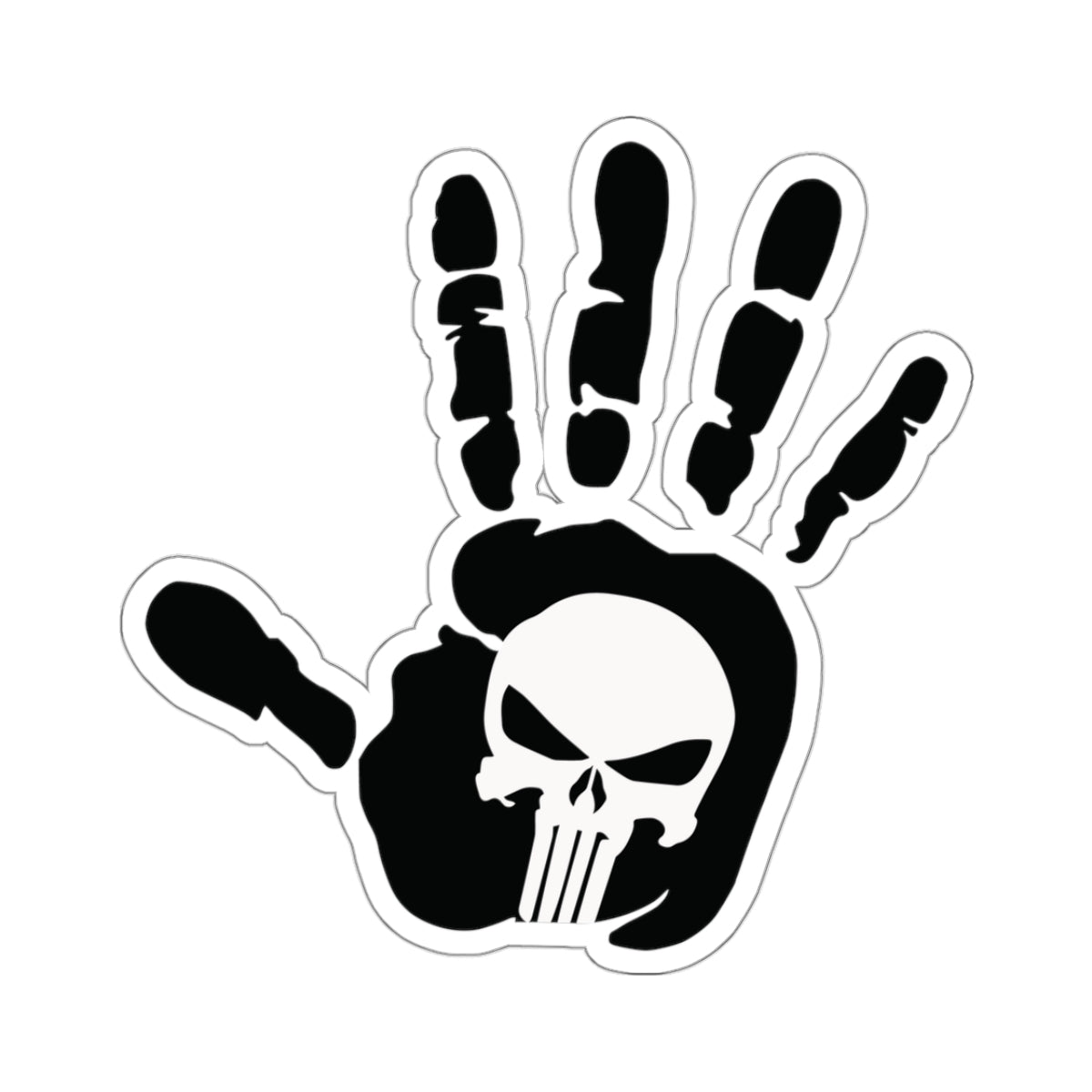 Punisher Handprint Sticker