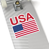 Red USA Flag Sticker