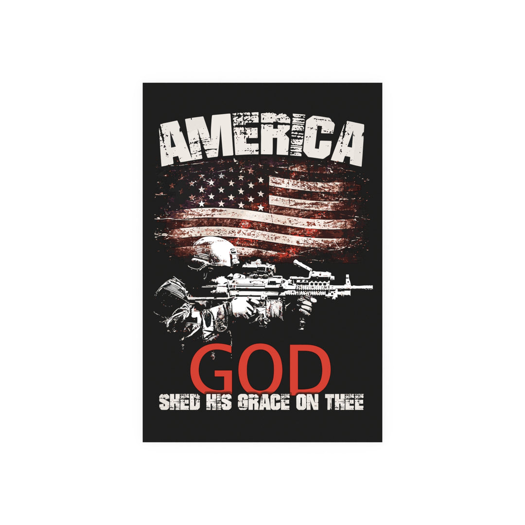 American Soldier Poster "GOD Shed His Grace On Thee" (Jumbo-sized)