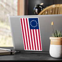 Betsy Ross Flag Decal (Right-side) (indoor and outdoor use)