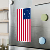 Betsy Ross Flag Decal (Right-side) (indoor and outdoor use)