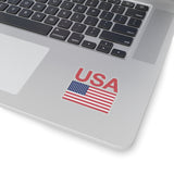 Red USA Flag Sticker