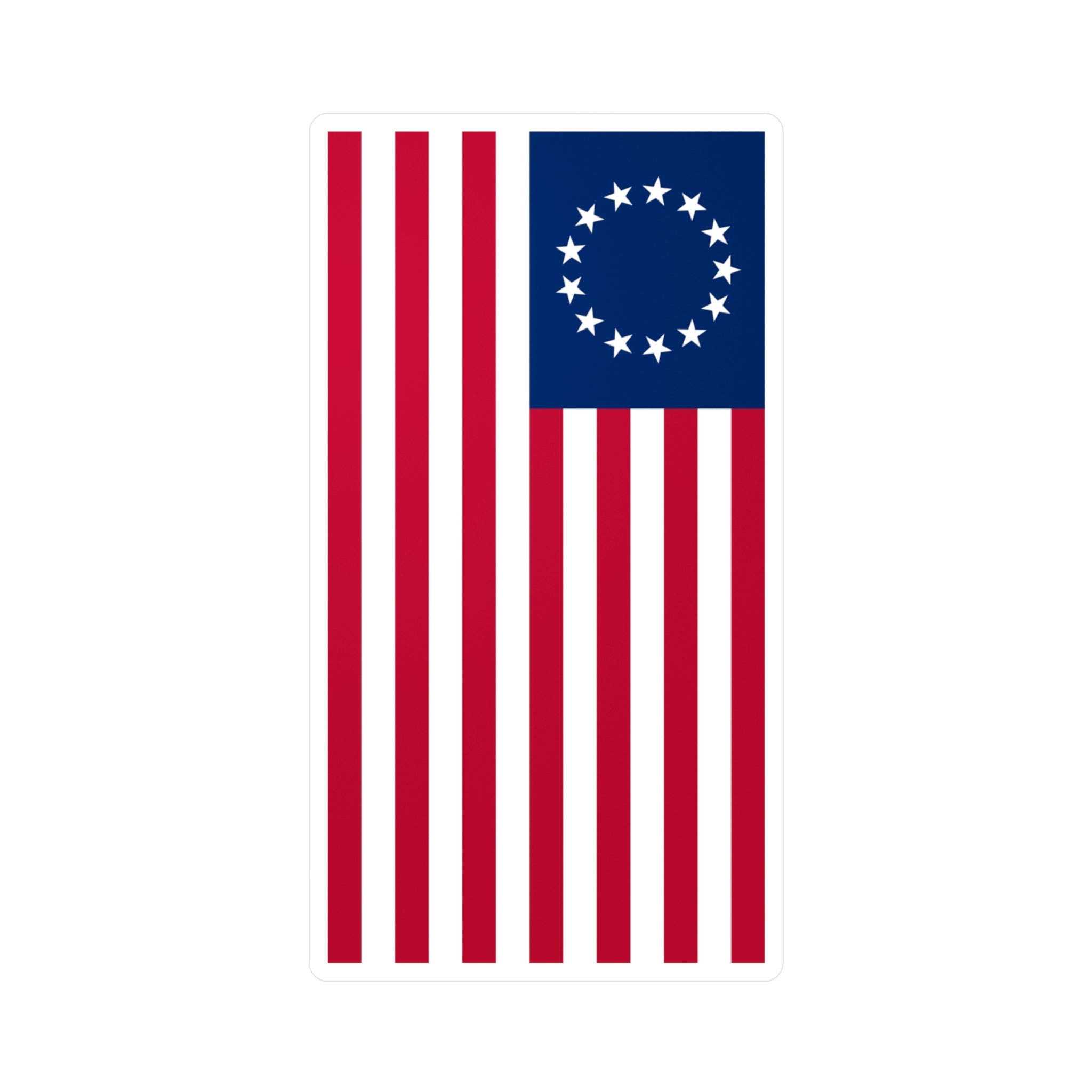 Betsy Ross Flag Decal (Right-side) (indoor and outdoor use)