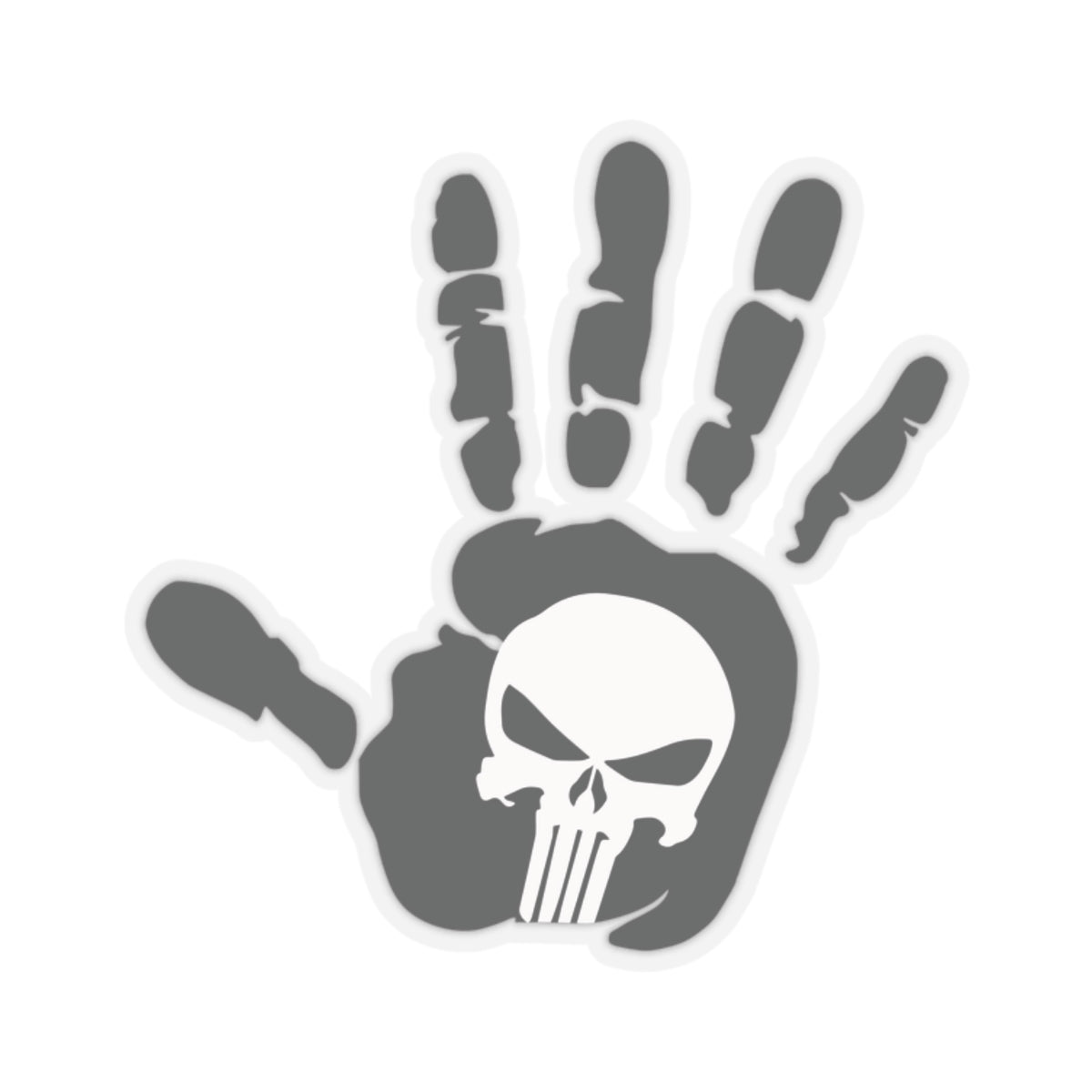 Punisher Handprint Sticker