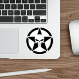 Punisher Skull and Star Decal (indoor and outdoor use)