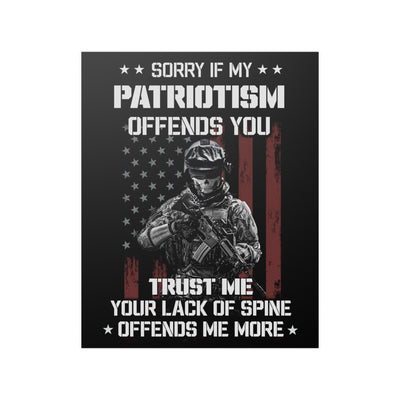 American Soldier Patriotism Poster "Trust Me"