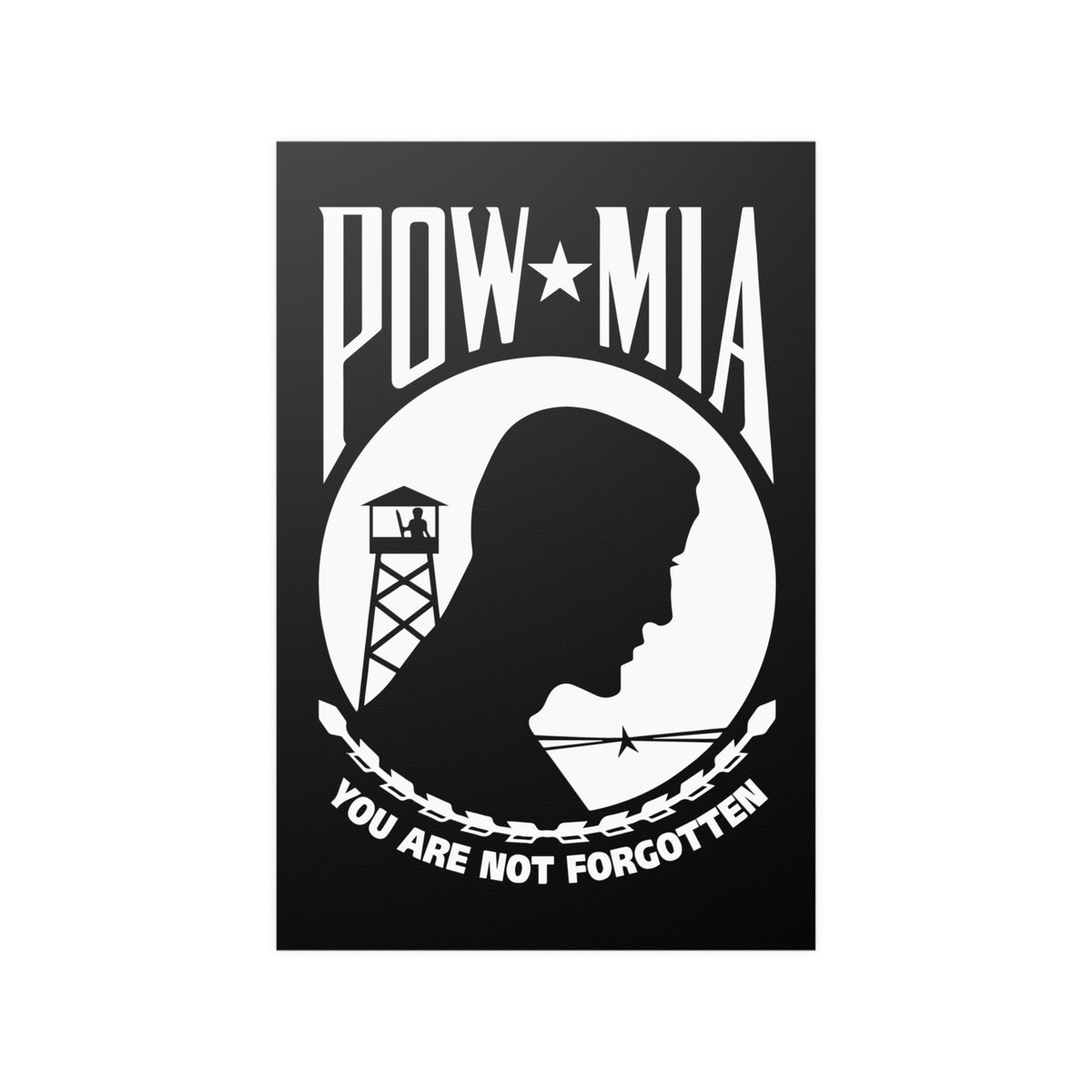 POW/MIA Gedenkflagge 'You Are Not Forgotten' – Garten- & Außenflagge, 31,8x45,7 Cm, Perfekt Für Draußen