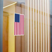 48-Star American Flag Decal (Left-side) (indoor and outdoor use)