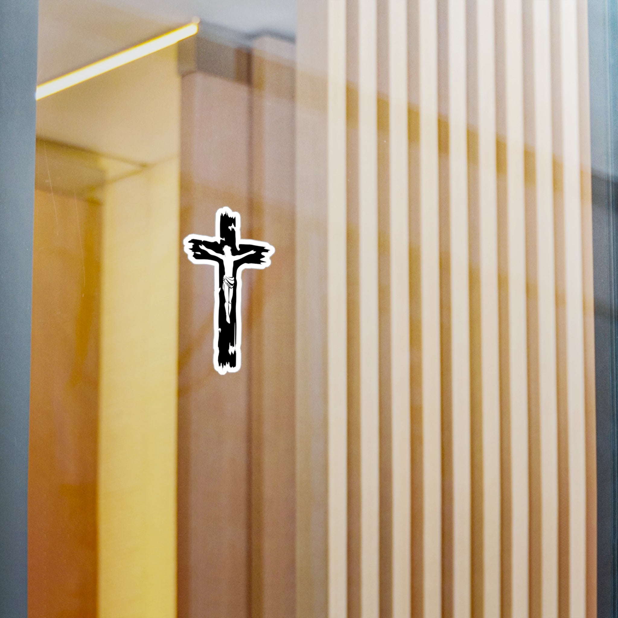 Jesus Cross Decal (indoor and outdoor use)