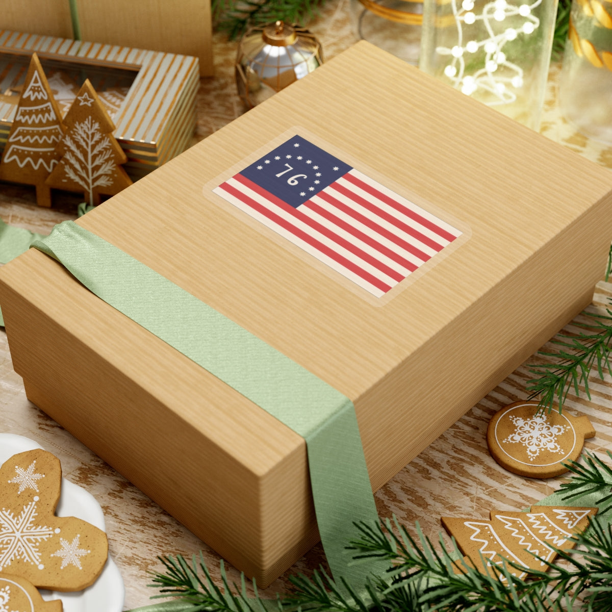 Bennington Flag Stickers - Flag Design