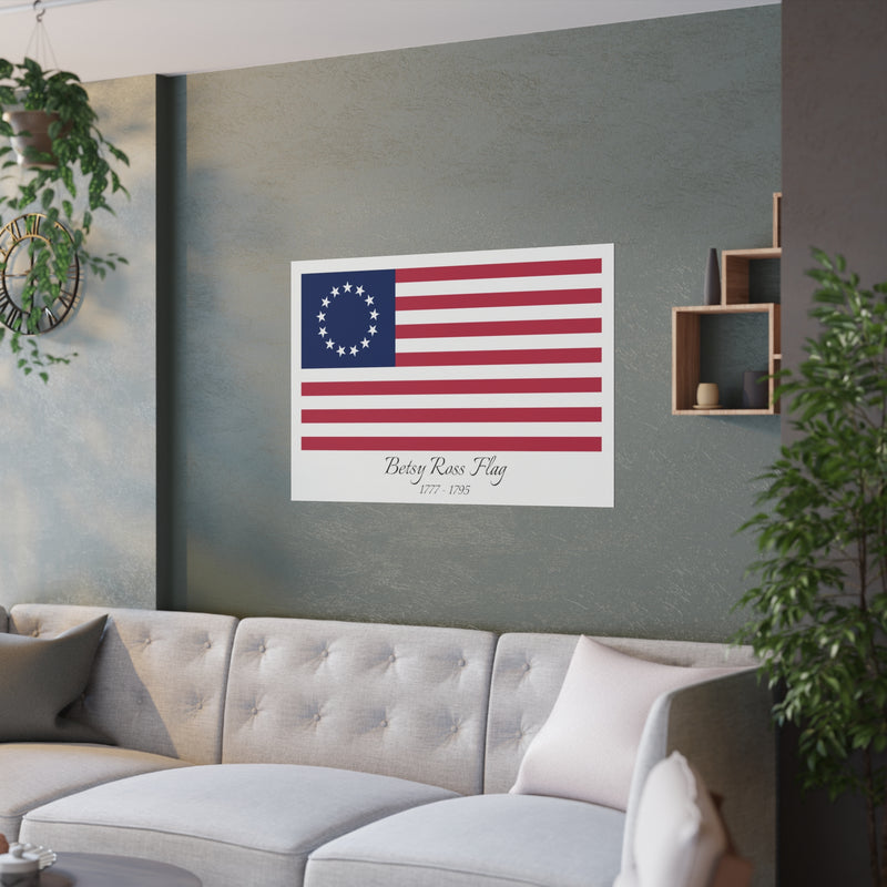 Betsy Ross Flag Poster 1777 - 1795