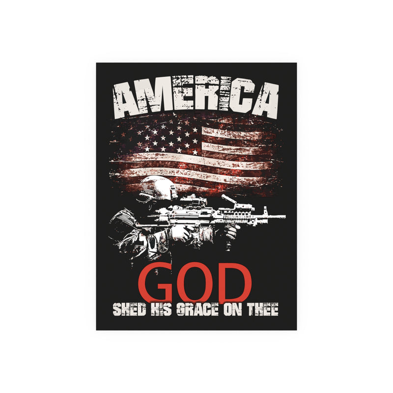 American Soldier Poster "GOD Shed His Grace On Thee" (Jumbo-sized)