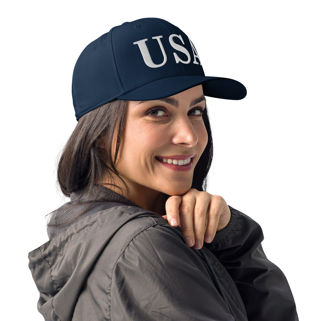 Unisex Adidas Performance Baseball Cap - Embroidered USA Text