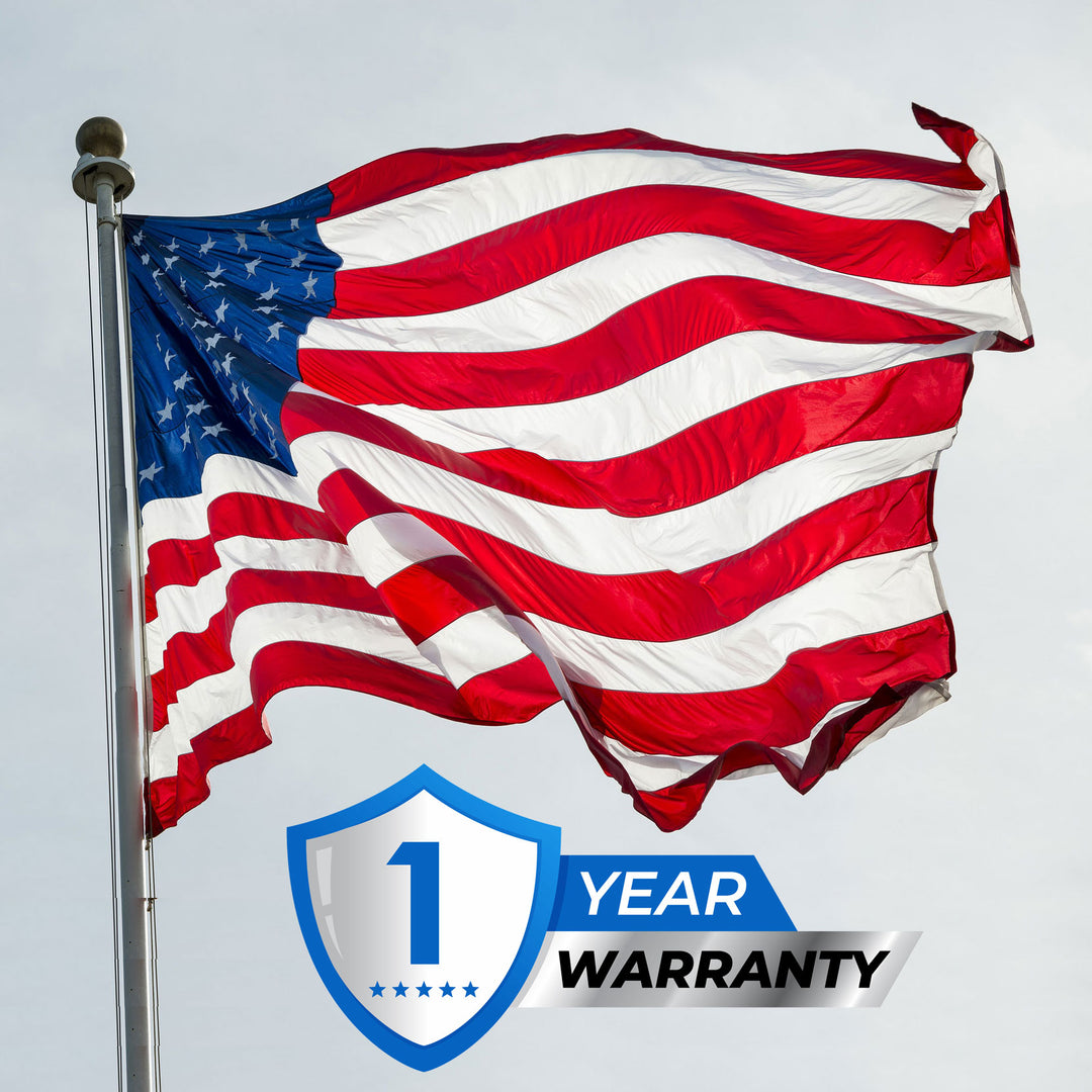 1 Year Warranty by USA Flag Co.