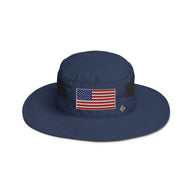American Flag Boonie Hat UPF 50 Embroidered Collegiate Navy by USA Flag Co.