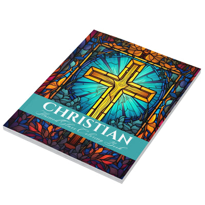 Christian Stained Glass Coloring Book by USA Flag Co.