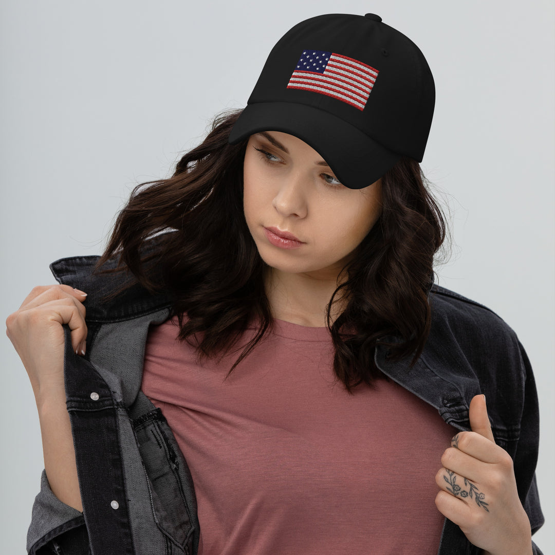 Dad Hat - Star Spangled Banner Flag (Embroidered Flag)