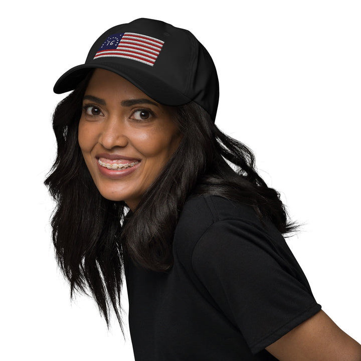 Dad Hat - Bennington Flag "1776" (Embroidered Flag)