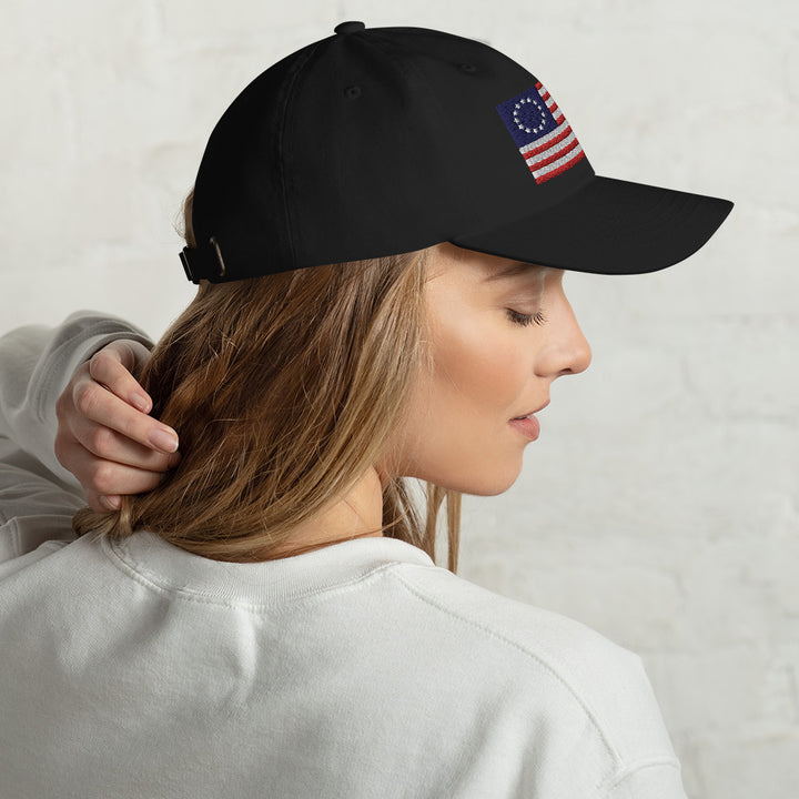 Dad Hat - Betsy Ross Flag (Embroidered Flag)