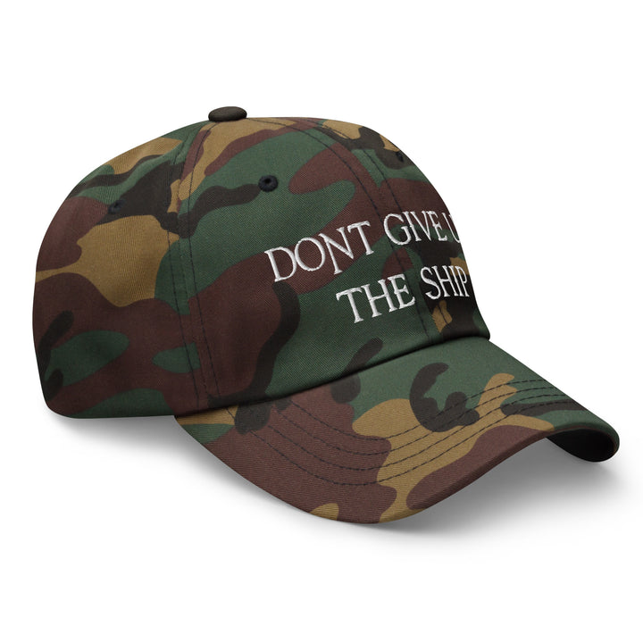 Dad Hat - Dont Give Up The Ship (White Embroidered)