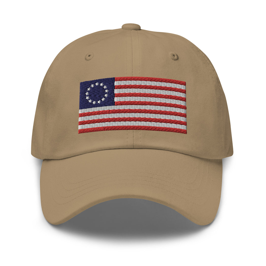 Dad Hat - Betsy Ross Flag (Embroidered Flag)