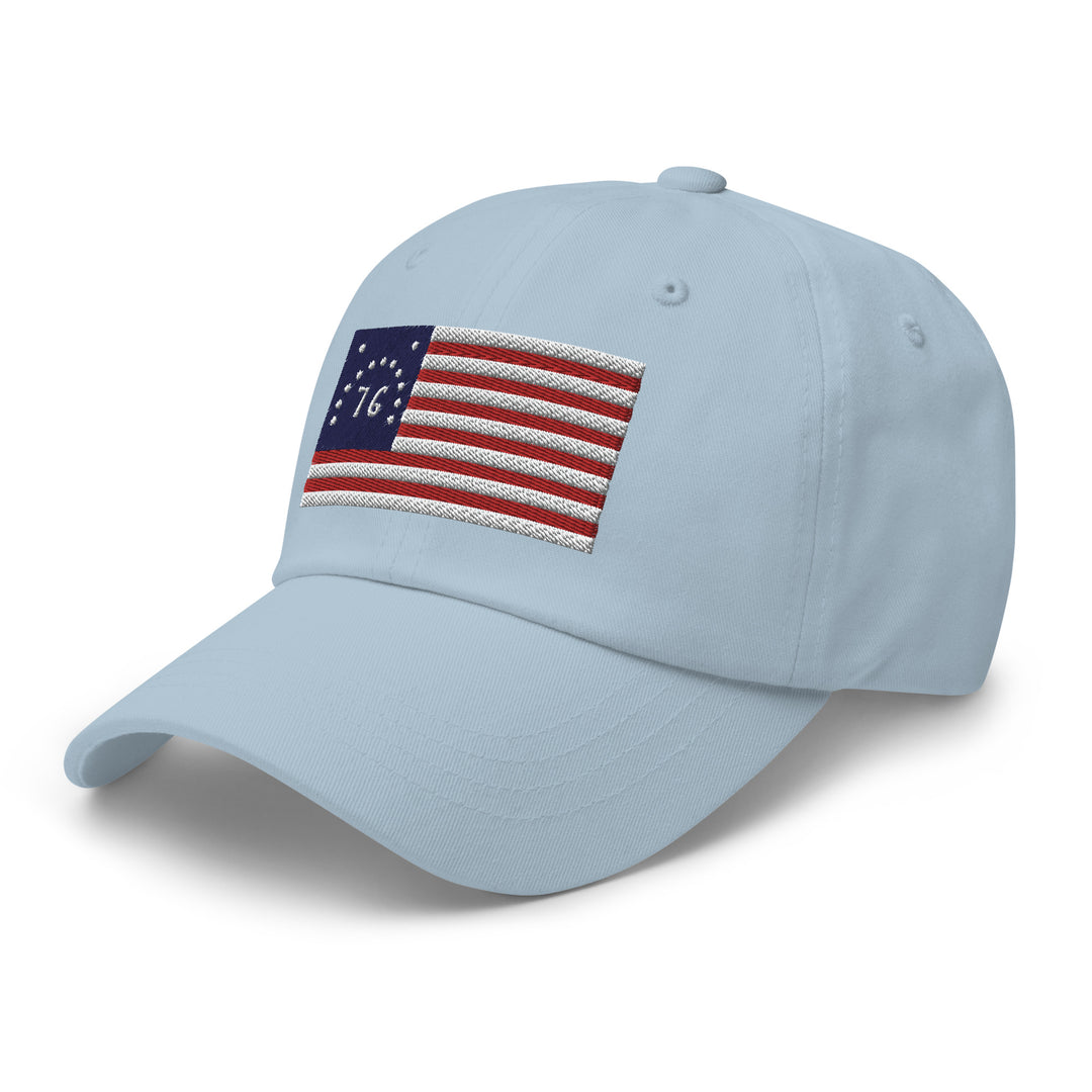 Dad Hat - Bennington Flag "1776" (Embroidered Flag)