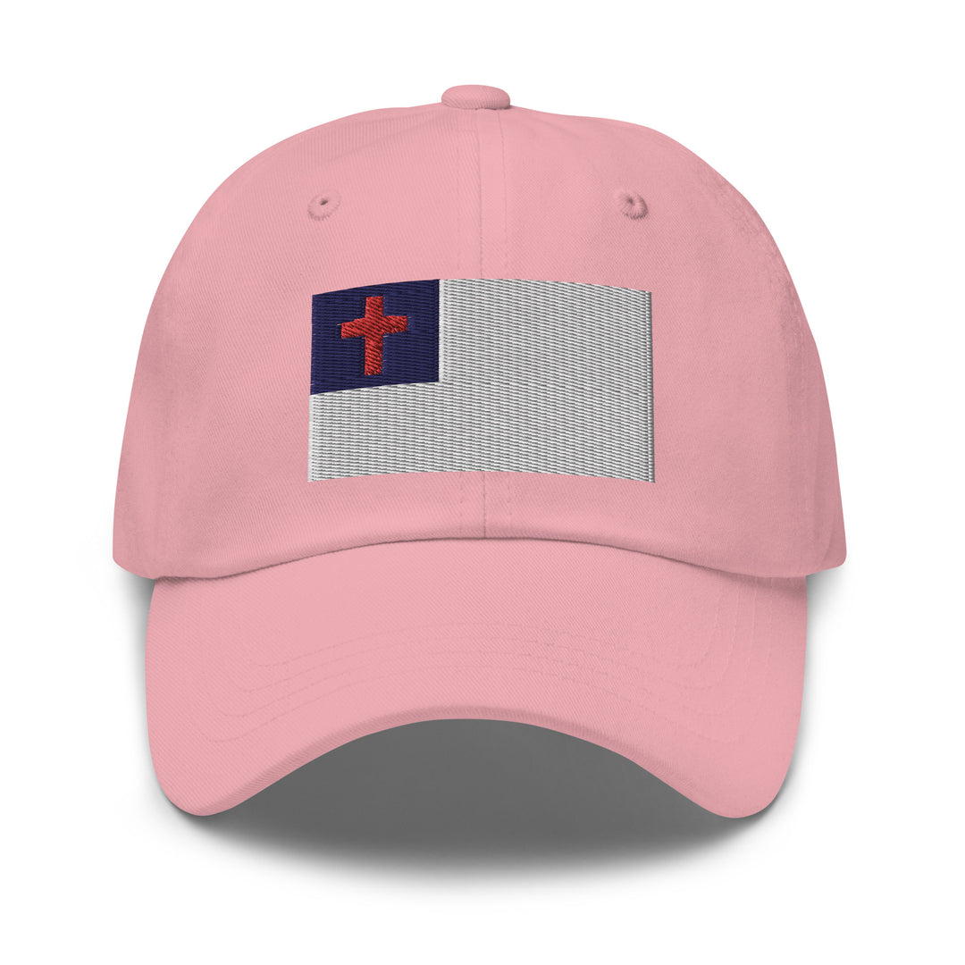 Dad Hat - Christian Flag (Embroidered Flag)