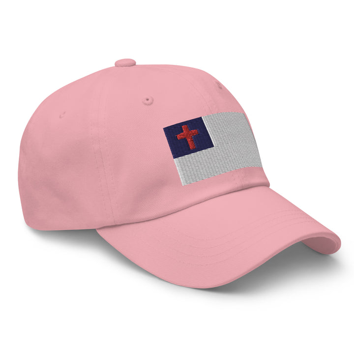 Dad Hat - Christian Flag (Embroidered Flag)