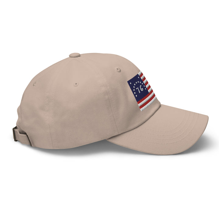 Dad Hat - Bennington Flag "1776" (Embroidered Flag)