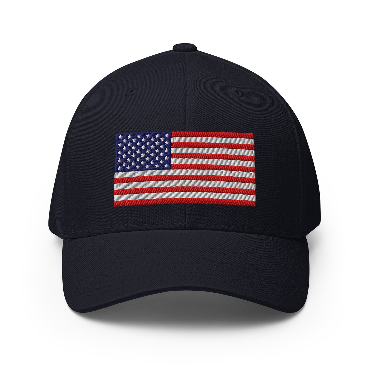 Flexfit Cap | Fully Embroidered American Flag | USA Flag Co.